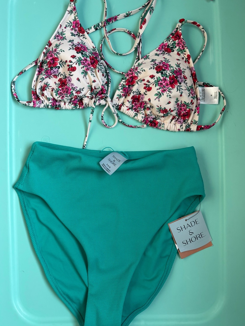 Target Floral Mix & Match Bikini *Med Top/Small Bottom*